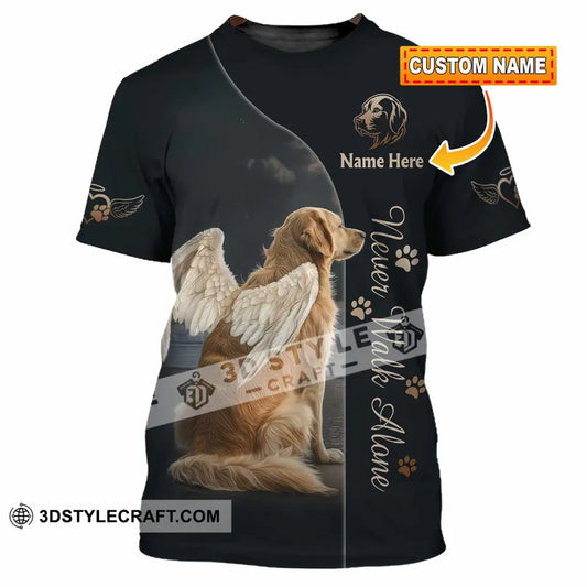 Unisex Shirt - Custom Pet Lover Never Walk Alone 3D Shirt T-shirt