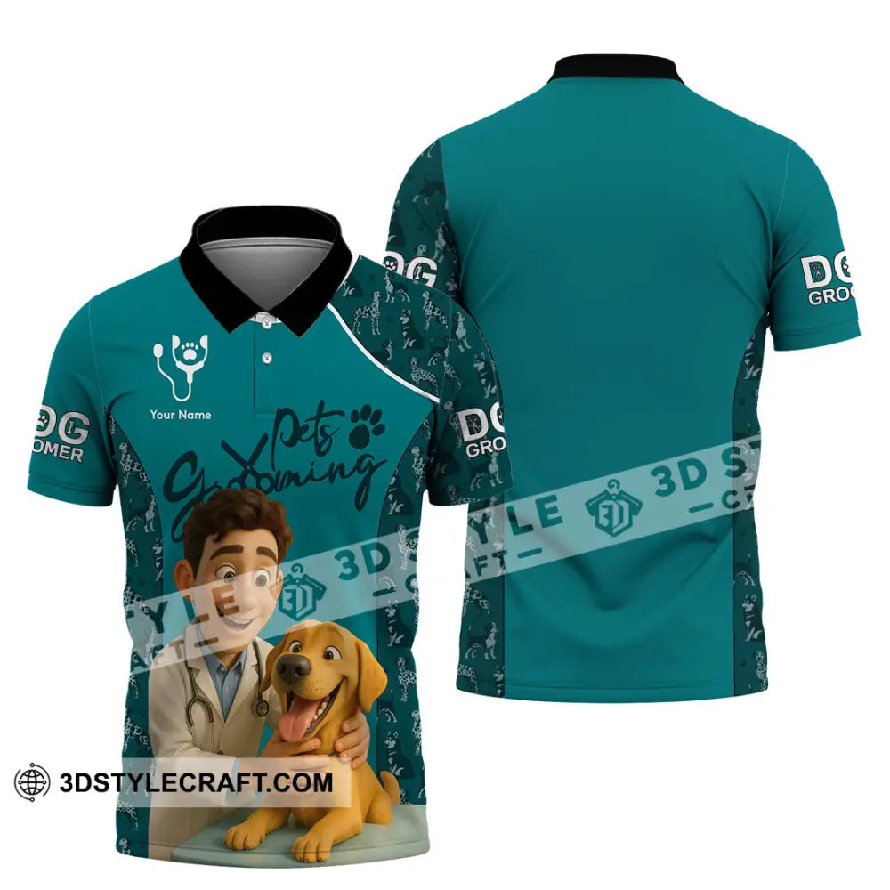 Unisex Shirt - Custom Pets Grooming 3D Shirt Polo Shirt / S T-shirt