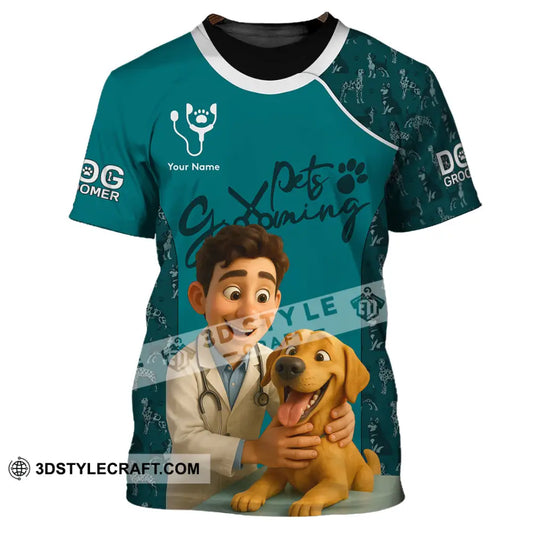 Unisex Shirt - Custom Pets Grooming 3D Shirt T-Shirt / S T-shirt