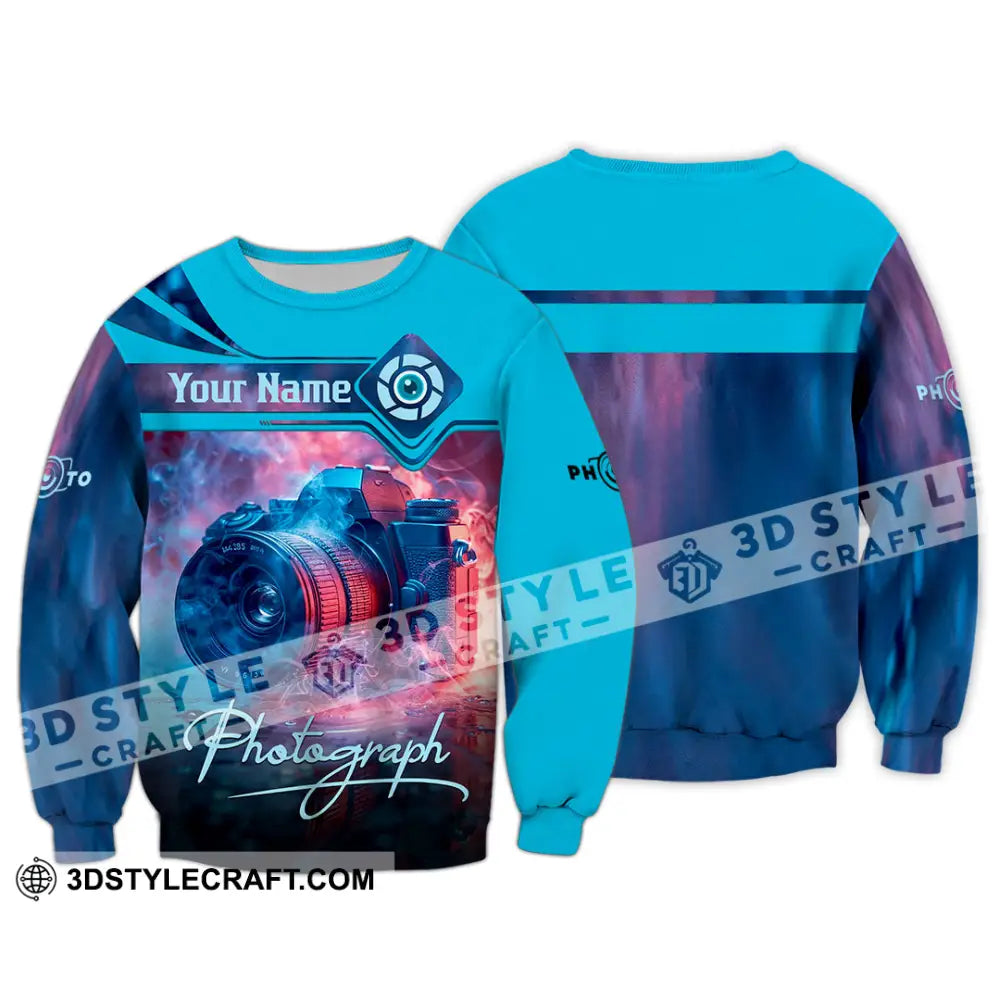 Unisex Shirt - Custom Photograph 3D Shirt Long Sleeve / S T-shirt