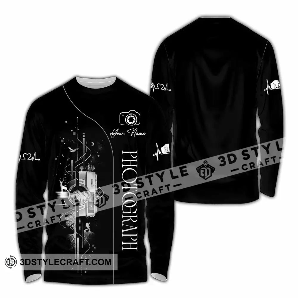 Unisex Shirt - Custom Photograph 3D Shirt - Long Sleeve Shirt / S - T-shirt