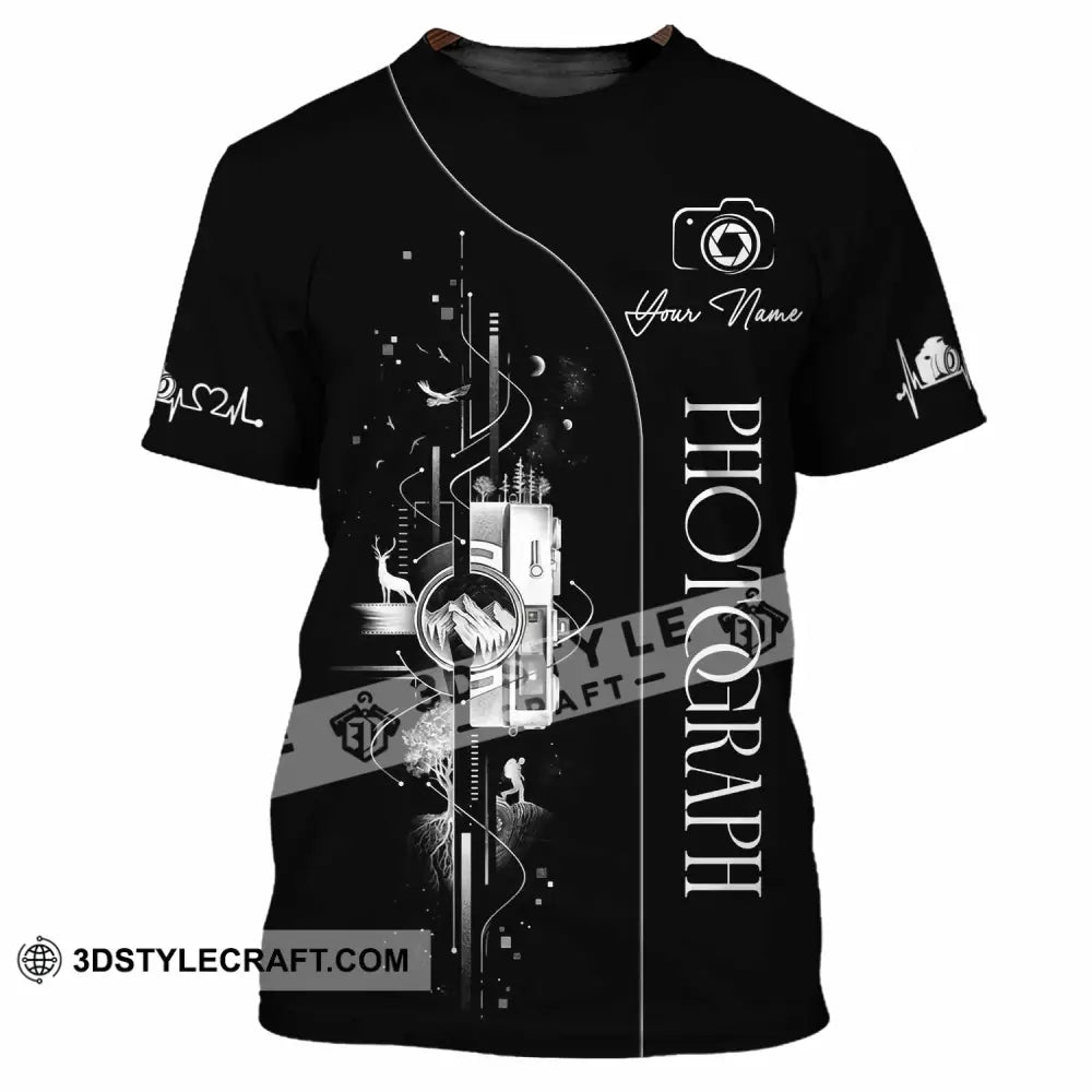 Unisex Shirt - Custom Photograph 3D Shirt - T-Shirt / S - T-shirt