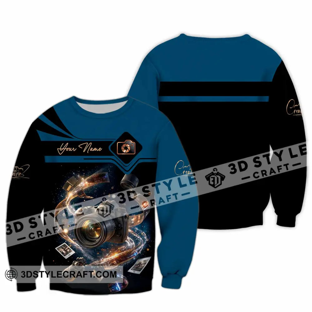 Unisex Shirt - Custom Photographer 3D Shirt - Long Sleeve / S - T-shirt