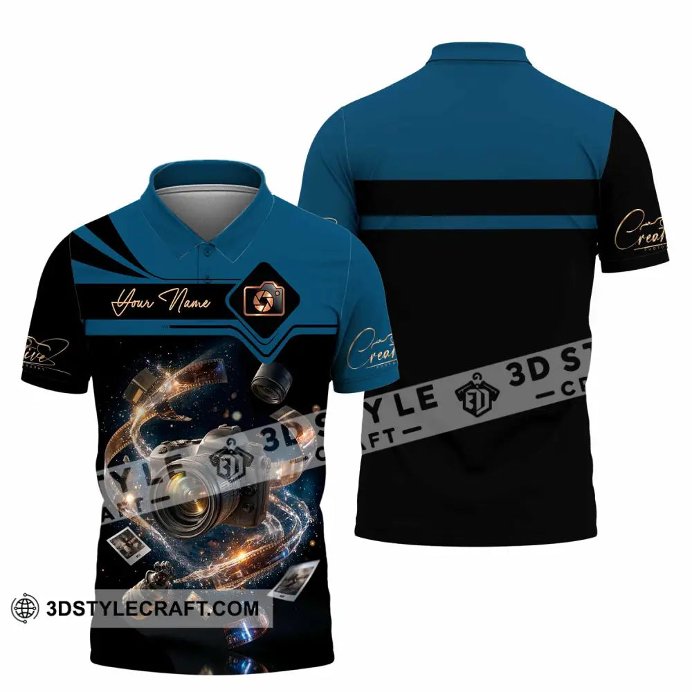 Unisex Shirt - Custom Photographer 3D Shirt - Polo Shirt / S - T-shirt