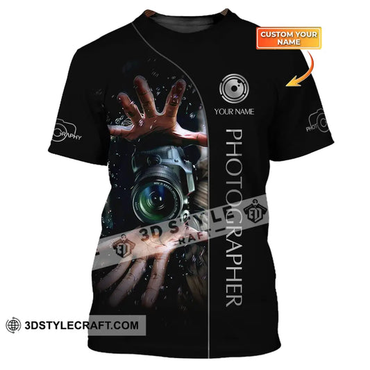 Unisex Shirt Custom Photographer Photo Camera Hoodie T-Shirt For Photographers T-Shirt / S