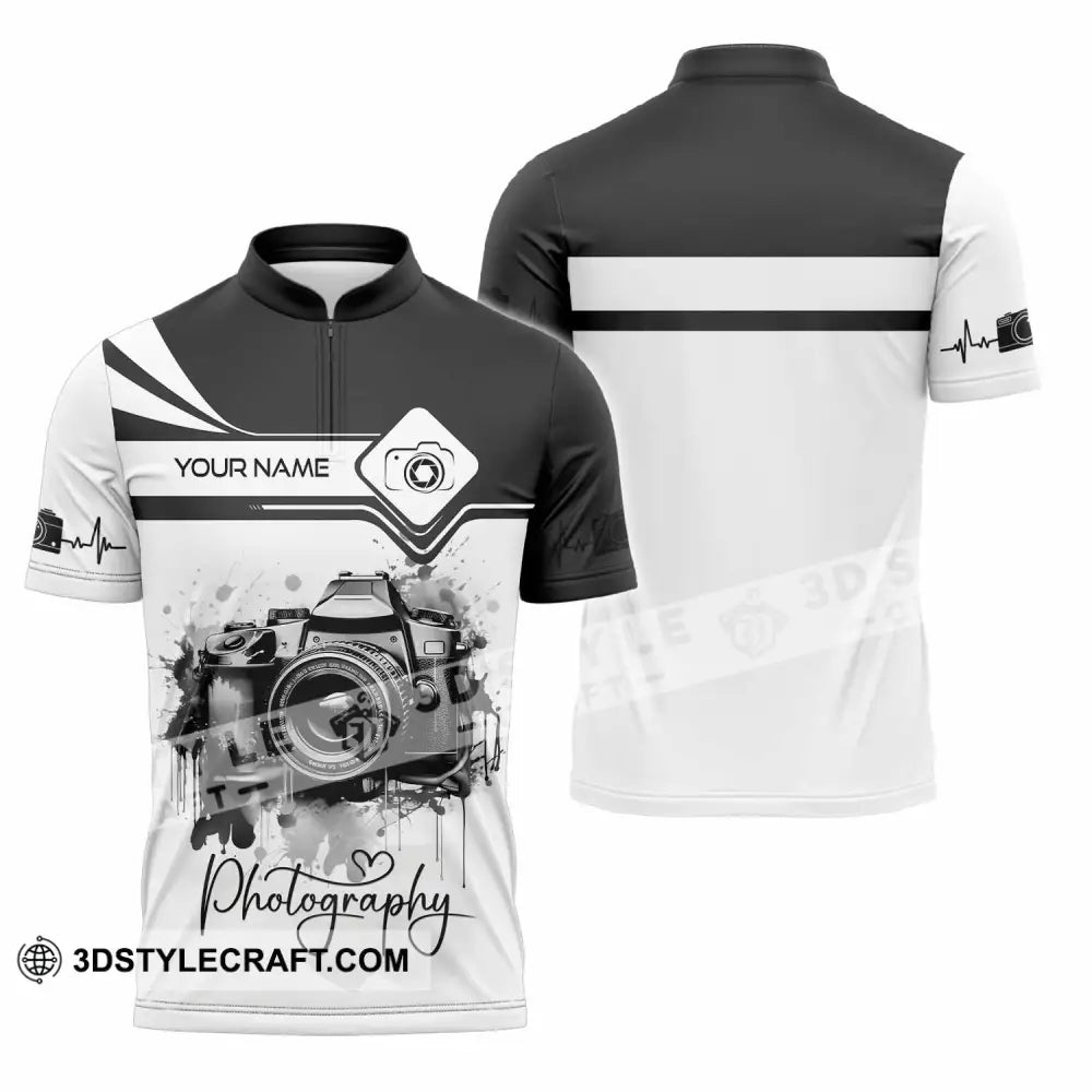 Unisex Shirt - Custom Photography 2026 3D Shirt - Zipper Polo Shirt / S - T-shirt