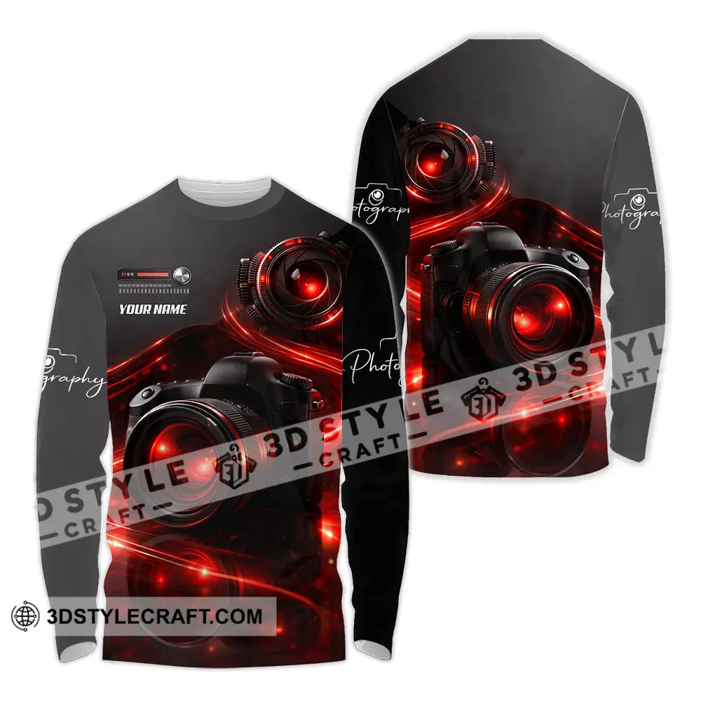 Unisex Shirt - Custom Photography 3D Shirt Long Sleeve Shirt / S T-shirt