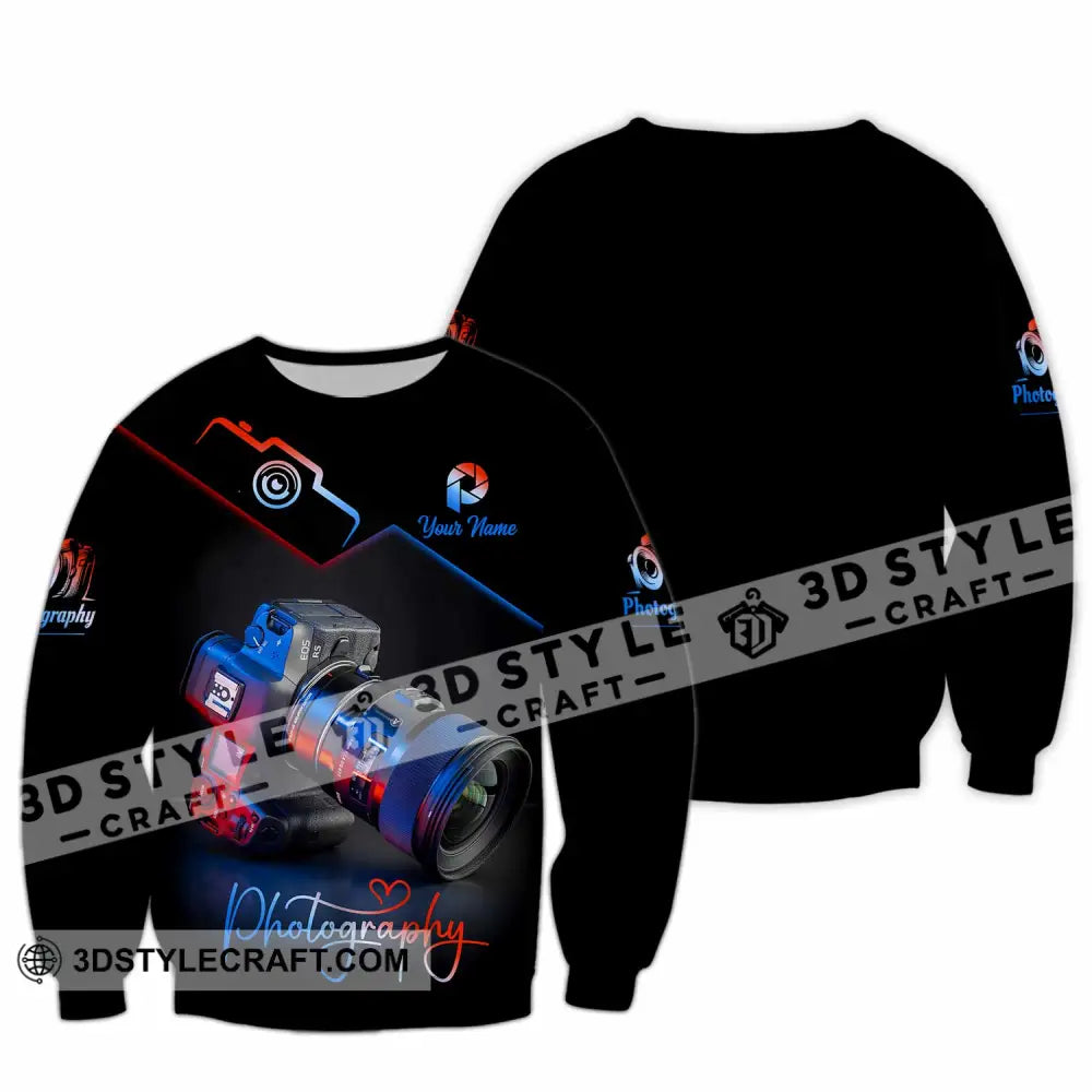 Unisex Shirt - Custom Photography 3D Shirt Long Sleeve / S T-shirt