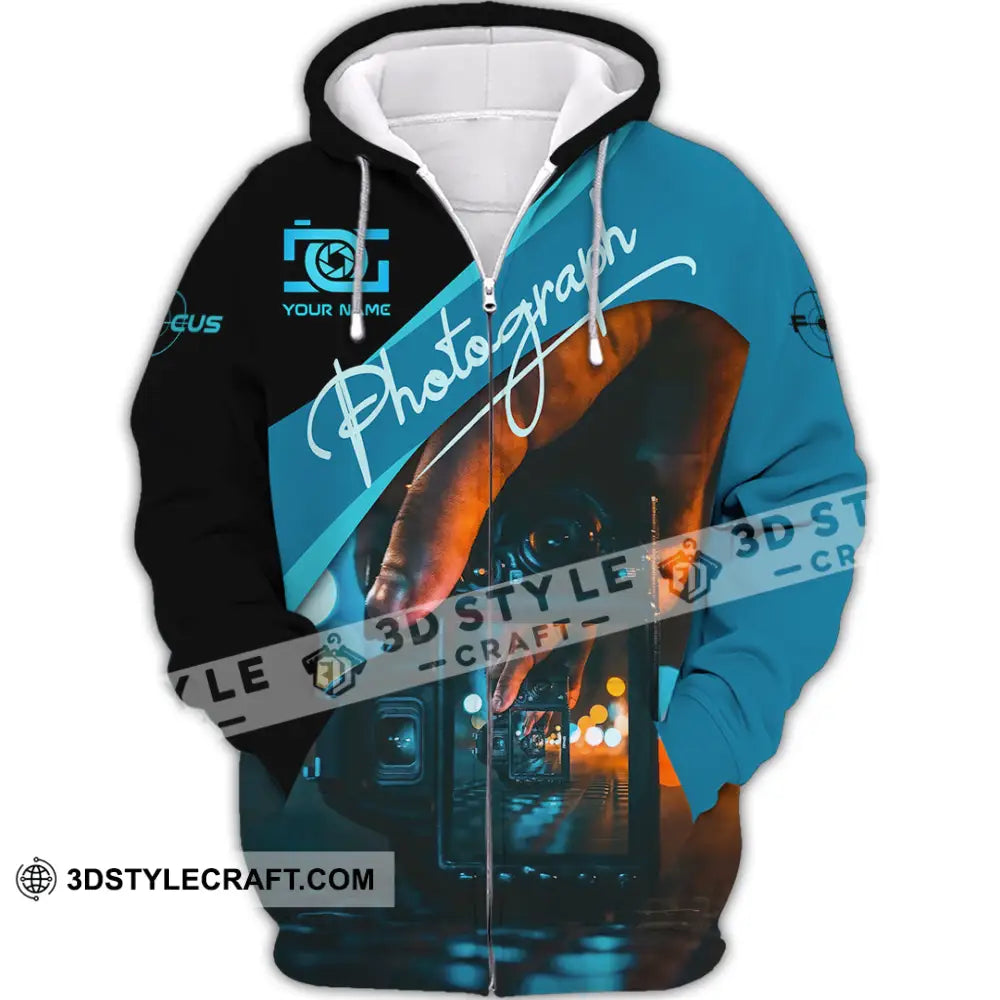 Unisex Shirt - Custom Photography 3D Shirt Zipper Hoodie / S T-shirt