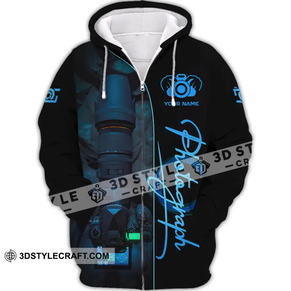 Unisex Shirt - Custom Photography 3D Shirt Zipper Hoodie / S T-shirt