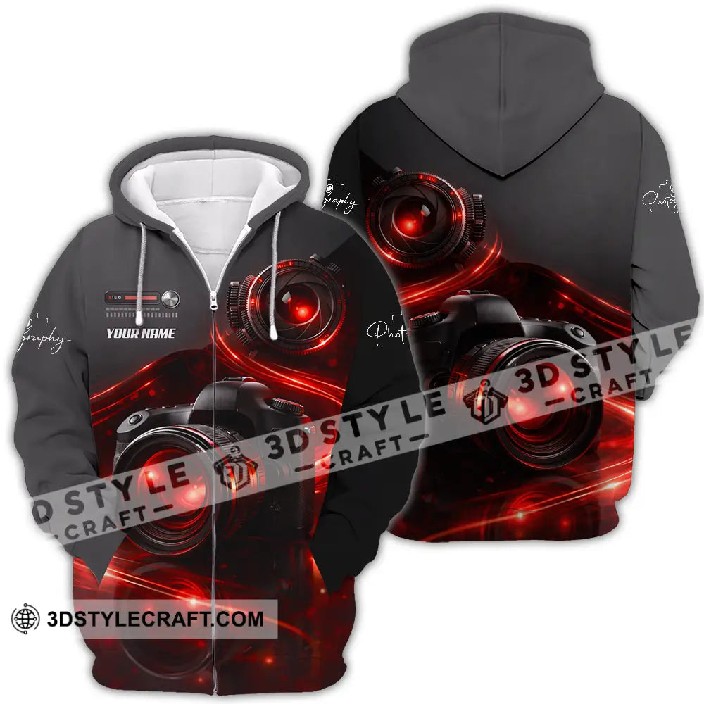 Unisex Shirt - Custom Photography 3D Shirt Zipper Hoodie / S T-shirt