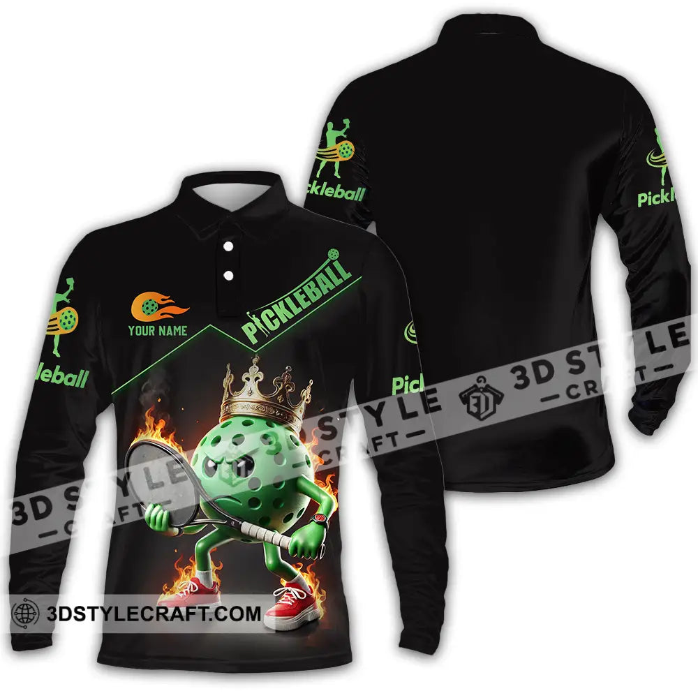 Unisex Shirt - Custom Pickleball Sport Shirt Long Sleeve Polo / S T-shirt