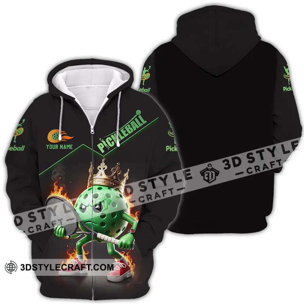 Unisex Shirt - Custom Pickleball Sport Shirt Zipper Hoodie / S T-shirt