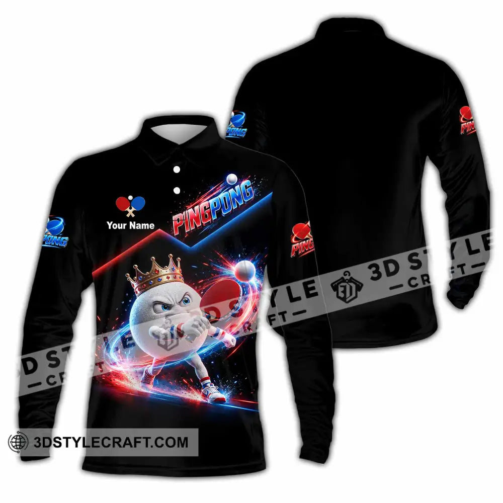 Unisex Shirt - Custom Ping Pong Shirt - Long Sleeve Polo / S - T-shirt
