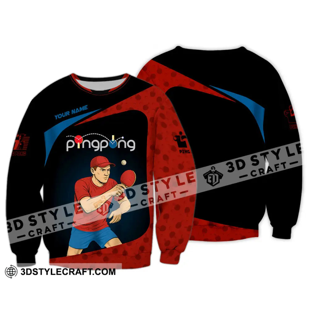 Unisex Shirt - Custom Ping Pong Shirt Long Sleeve / S T-shirt
