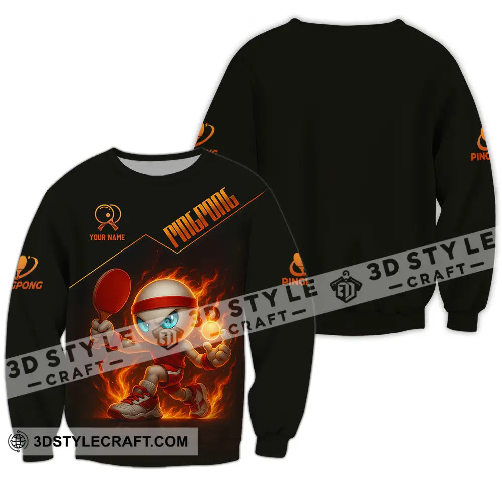 Unisex Shirt - Custom Ping Pong Shirt Long Sleeve / S T-shirt