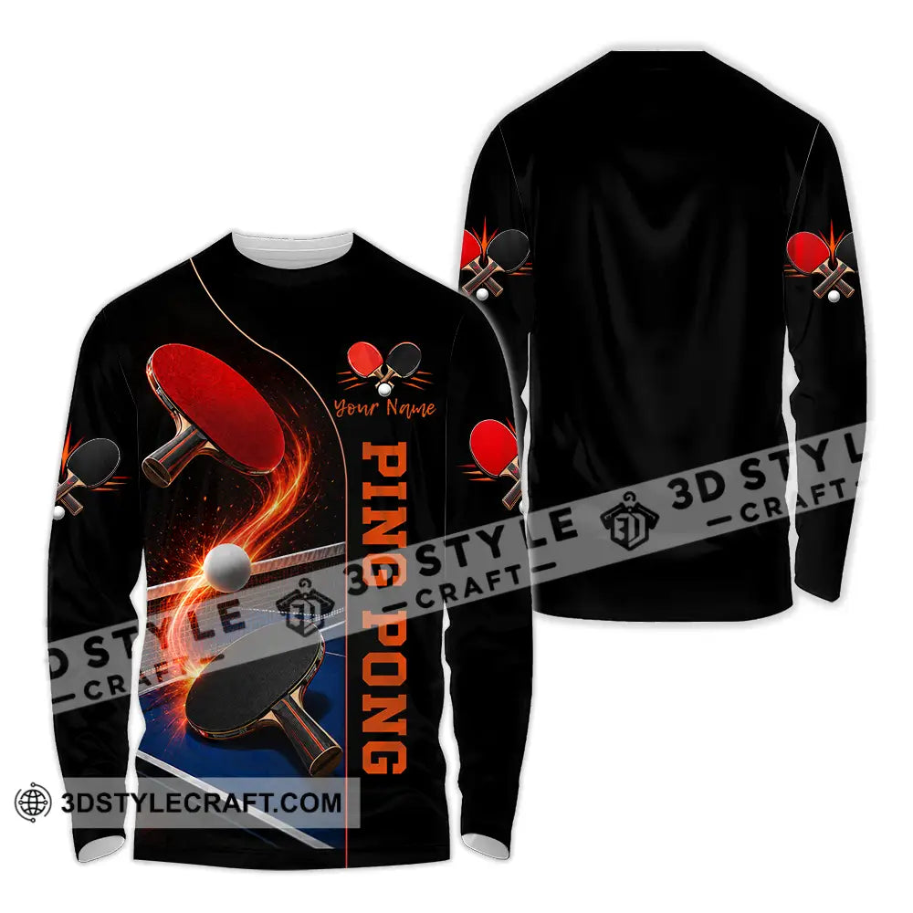 Unisex Shirt - Custom Ping Pong Shirt - Long Sleeve Shirt / S - T-shirt