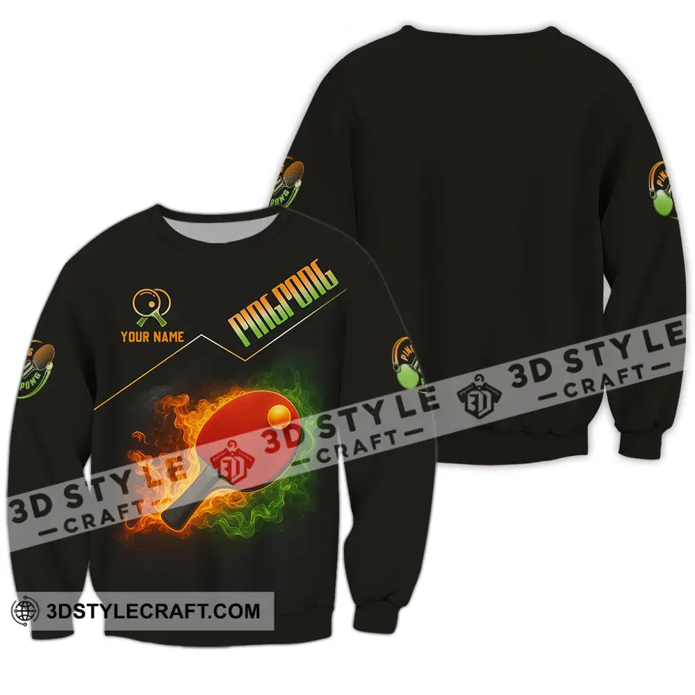 Unisex Shirt - Custom Ping Pong Shirt Long Sleeve / S T-shirt