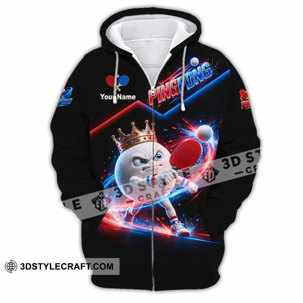 Unisex Shirt - Custom Ping Pong Shirt - Zipper Hoodie / S - T-shirt