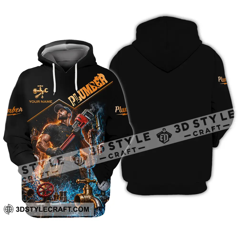 Unisex Shirt - Custom Plumber Shirt - Hoodie / S - T-shirt