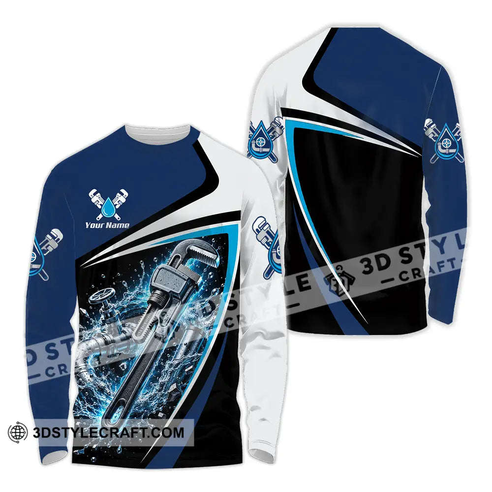 Unisex Shirt - Custom Plumber Shirt - Long Sleeve Shirt / S - T-shirt
