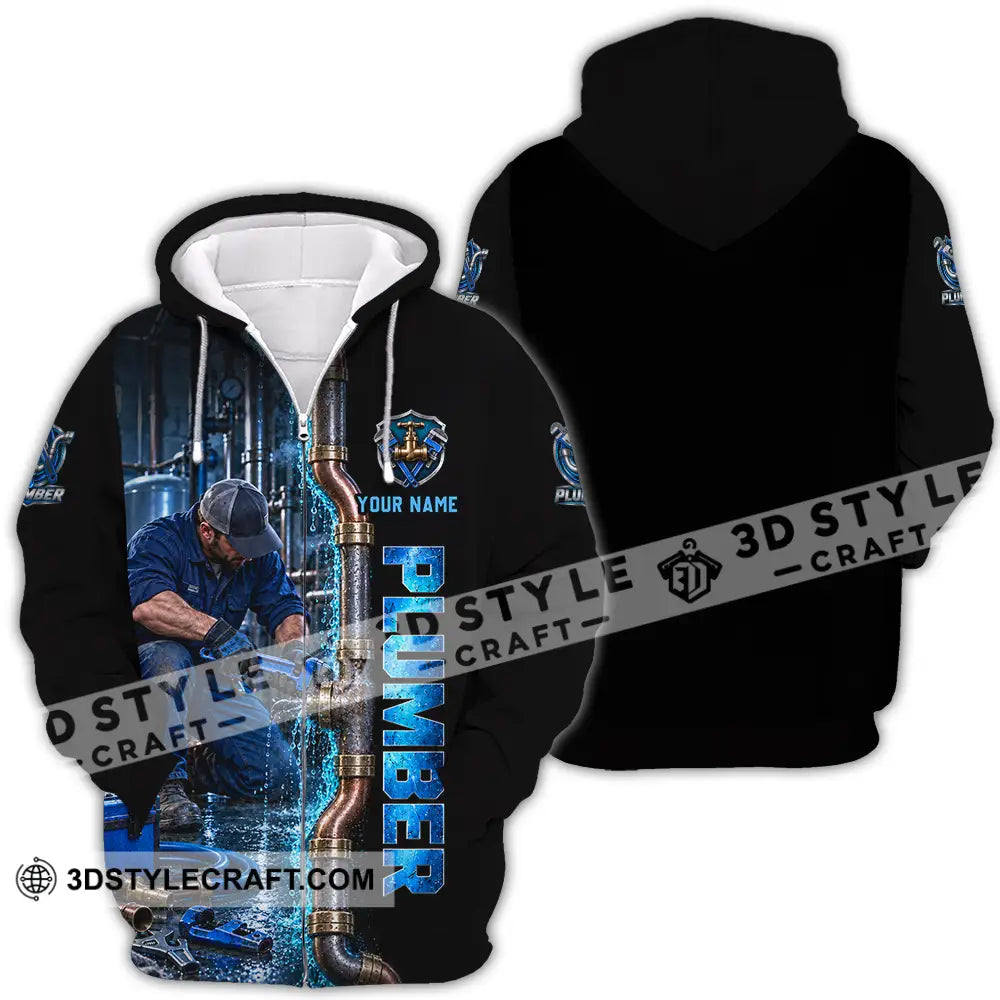 Unisex Shirt - Custom Plumber Shirt - Zipper Hoodie / S - T-shirt