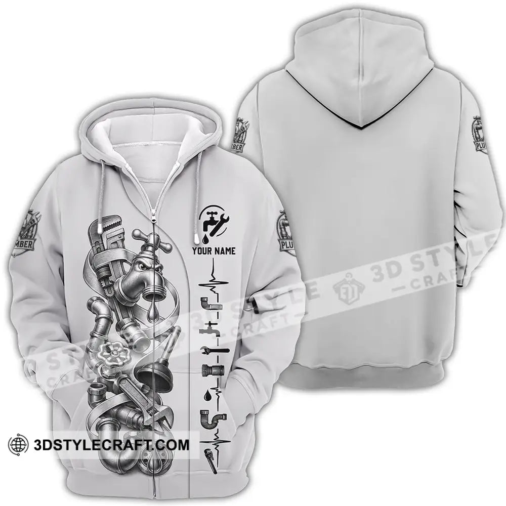 Unisex Shirt - Custom Plumber Shirt - Zipper Hoodie / S - T-shirt
