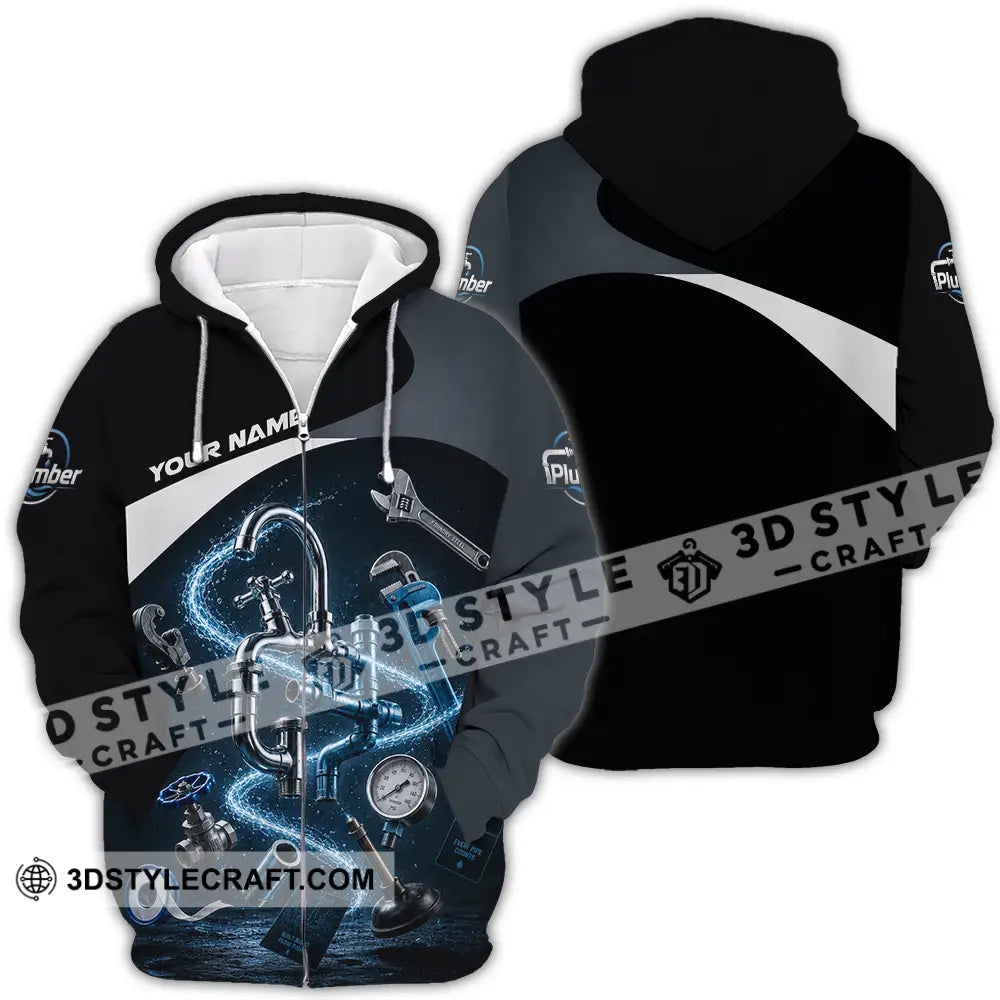 Unisex Shirt - Custom Plumber Shirt - Zipper Hoodie / S - T-shirt