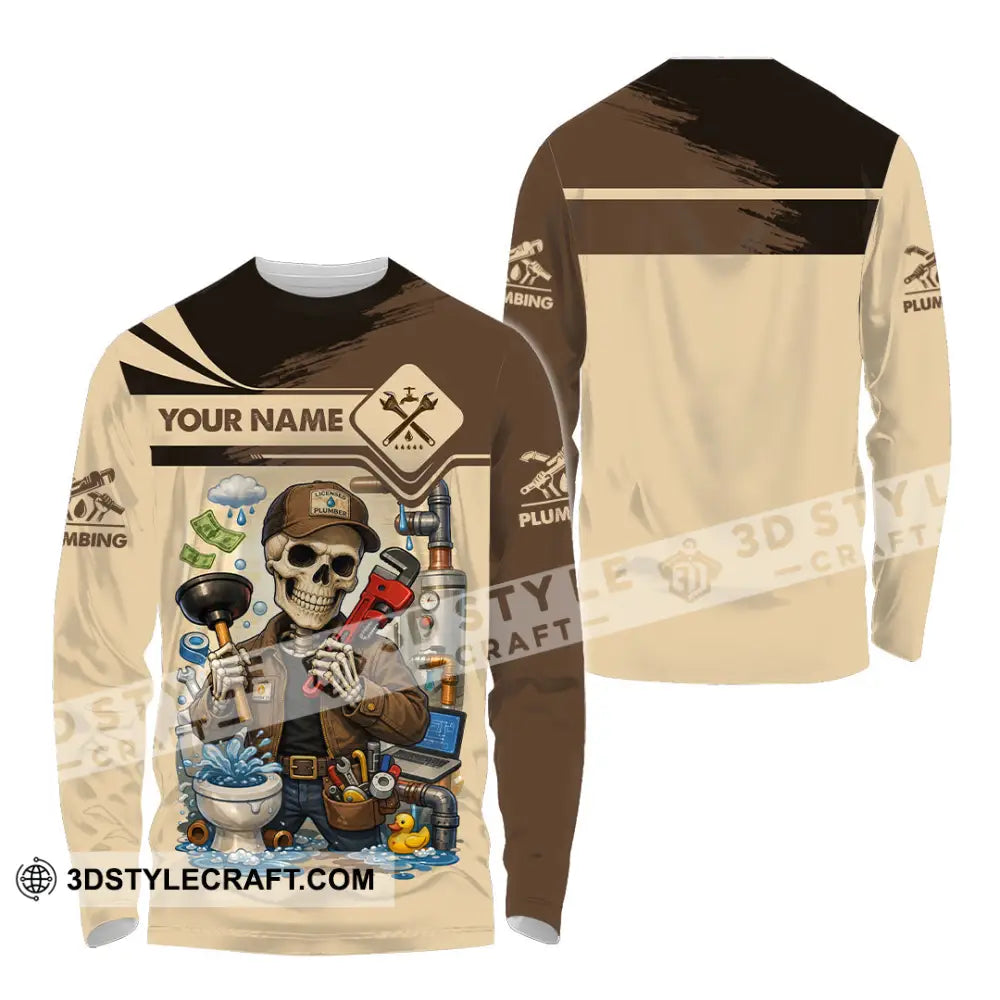 Unisex Shirt - Custom Plumbing Shirt - Long Sleeve Shirt / S - T-shirt