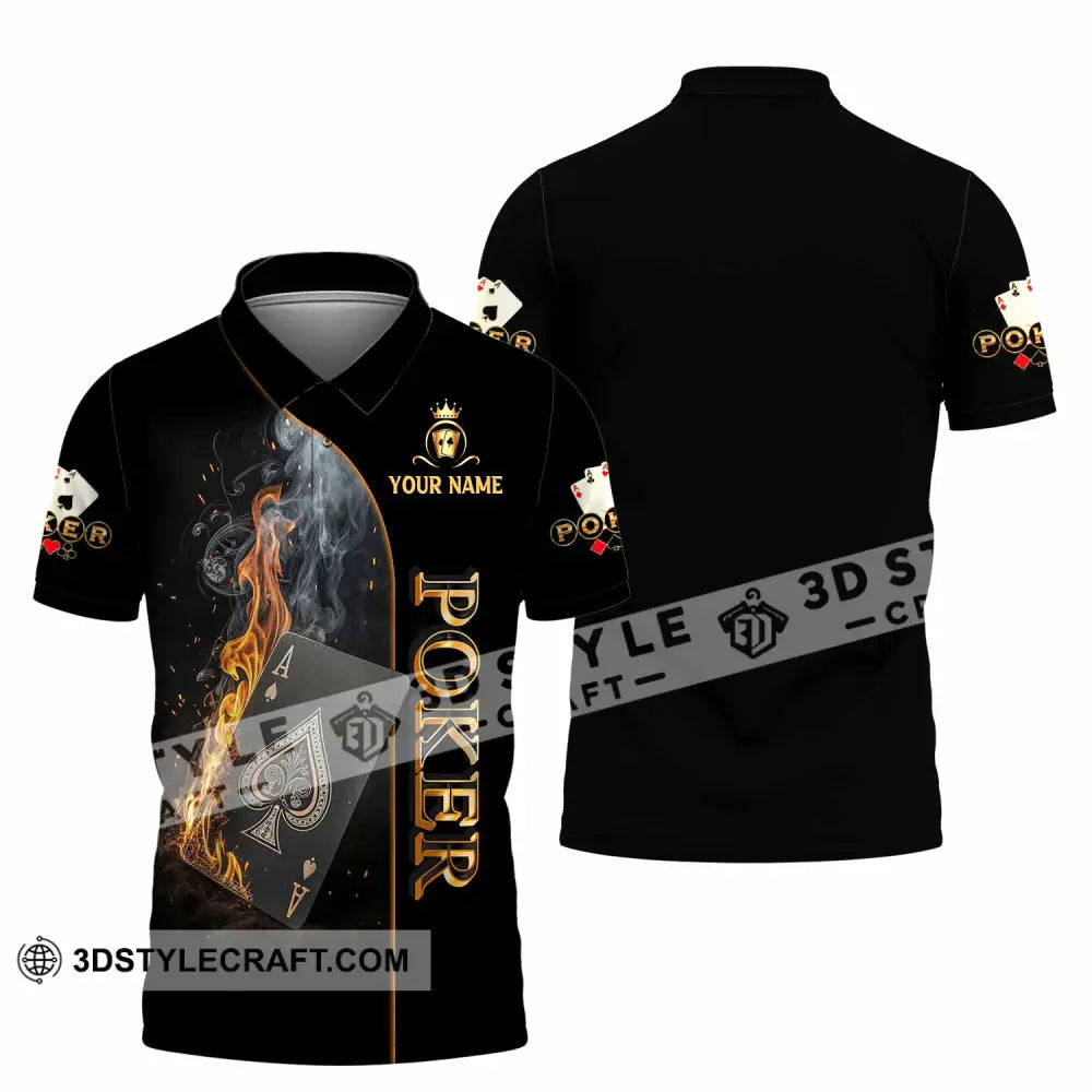 Unisex Shirt - Custom Poker 3D Shirt Polo Shirt / S T-shirt