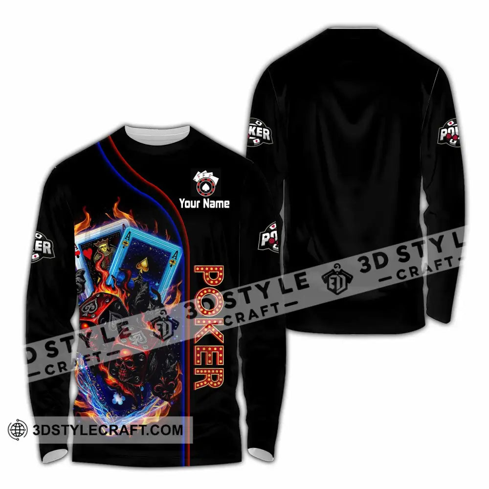 Unisex Shirt - Custom Poker Shirt - Long Sleeve Shirt / S - T-shirt