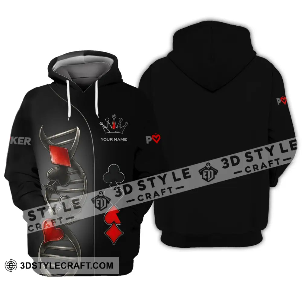 Unisex Shirt - Custom Poker Lover Classic Shirt In My DNA Hoodie / S T-shirt