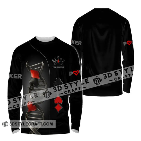 Unisex Shirt - Custom Poker Lover Classic Shirt, In My DNA style option 4