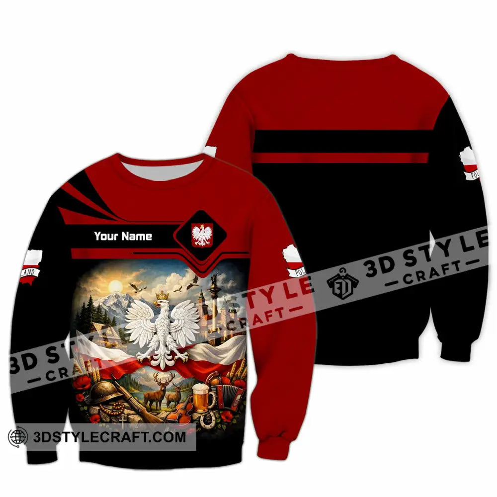 Unisex Shirt - Custom Poland Shirt - Long Sleeve / S - T-shirt