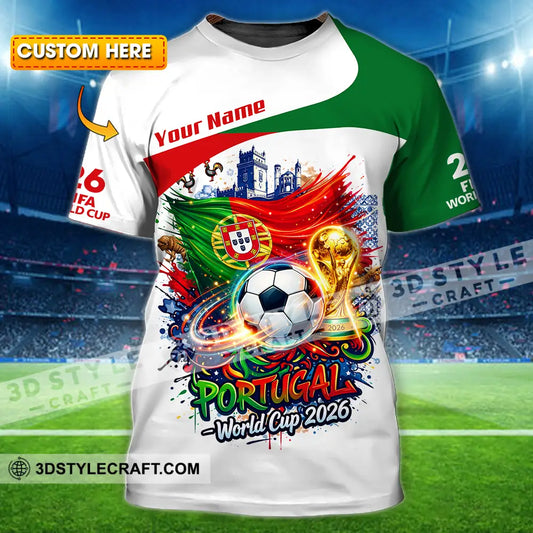 Unisex Shirt - Custom Portugal World Cup 2026 3D Shirt - T-shirt