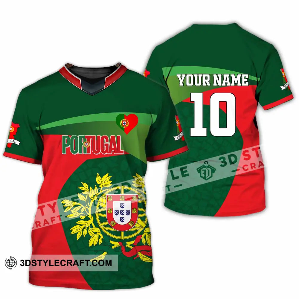 Unisex Shirt - Custom Portugal 3D Shirt T-Shirt / S T-shirt