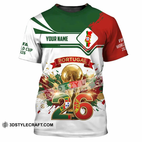 Unisex Shirt - Custom Portugal FIFA 3D Shirt style option 4