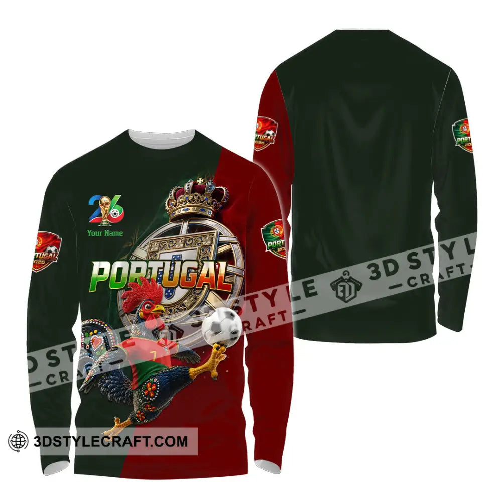 Unisex Shirt - Custom Portugal World Cup 2026 Shirt - Long Sleeve Shirt / S - T-shirt