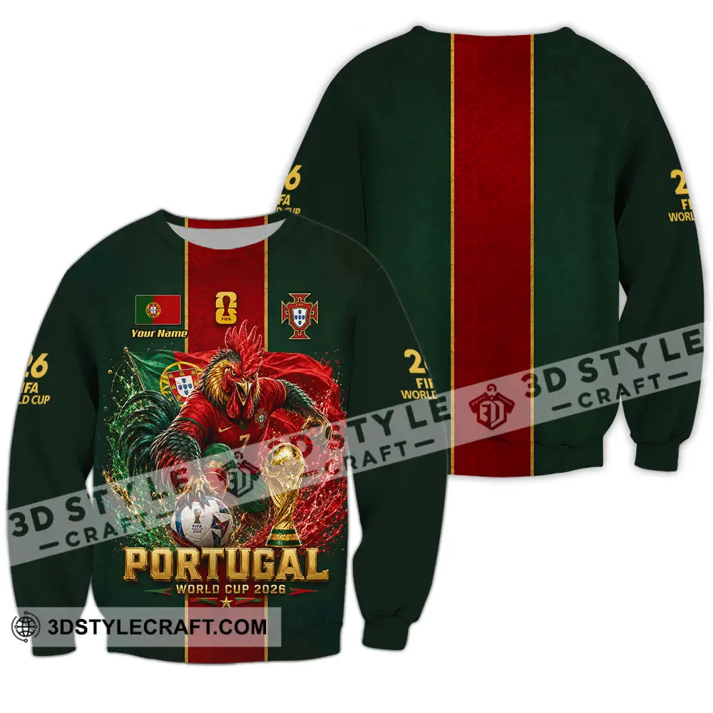 Unisex Shirt - Custom Portugal World Cup 2026 Shirt - Long Sleeve / S - T-shirt
