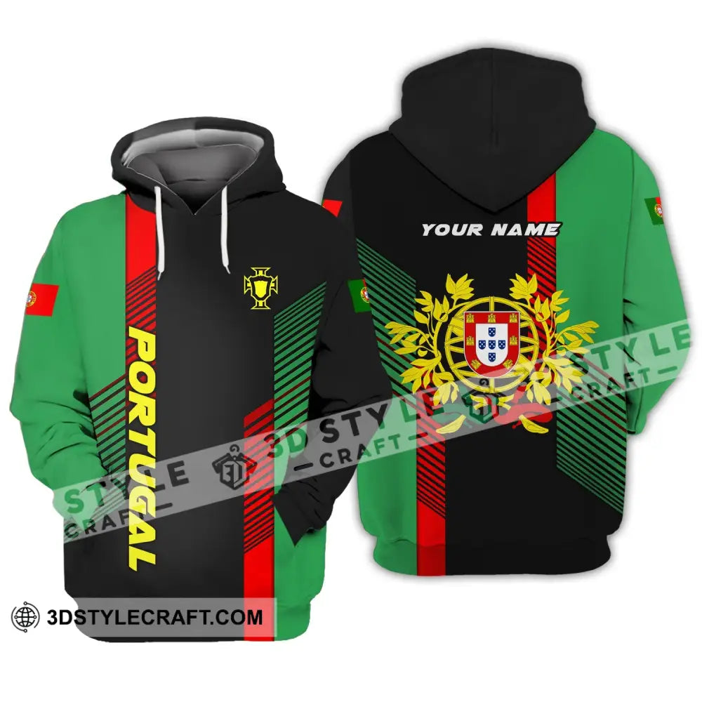 Unisex Shirt - Custom Portugal Name Logo Hoodie / S T-Shirt