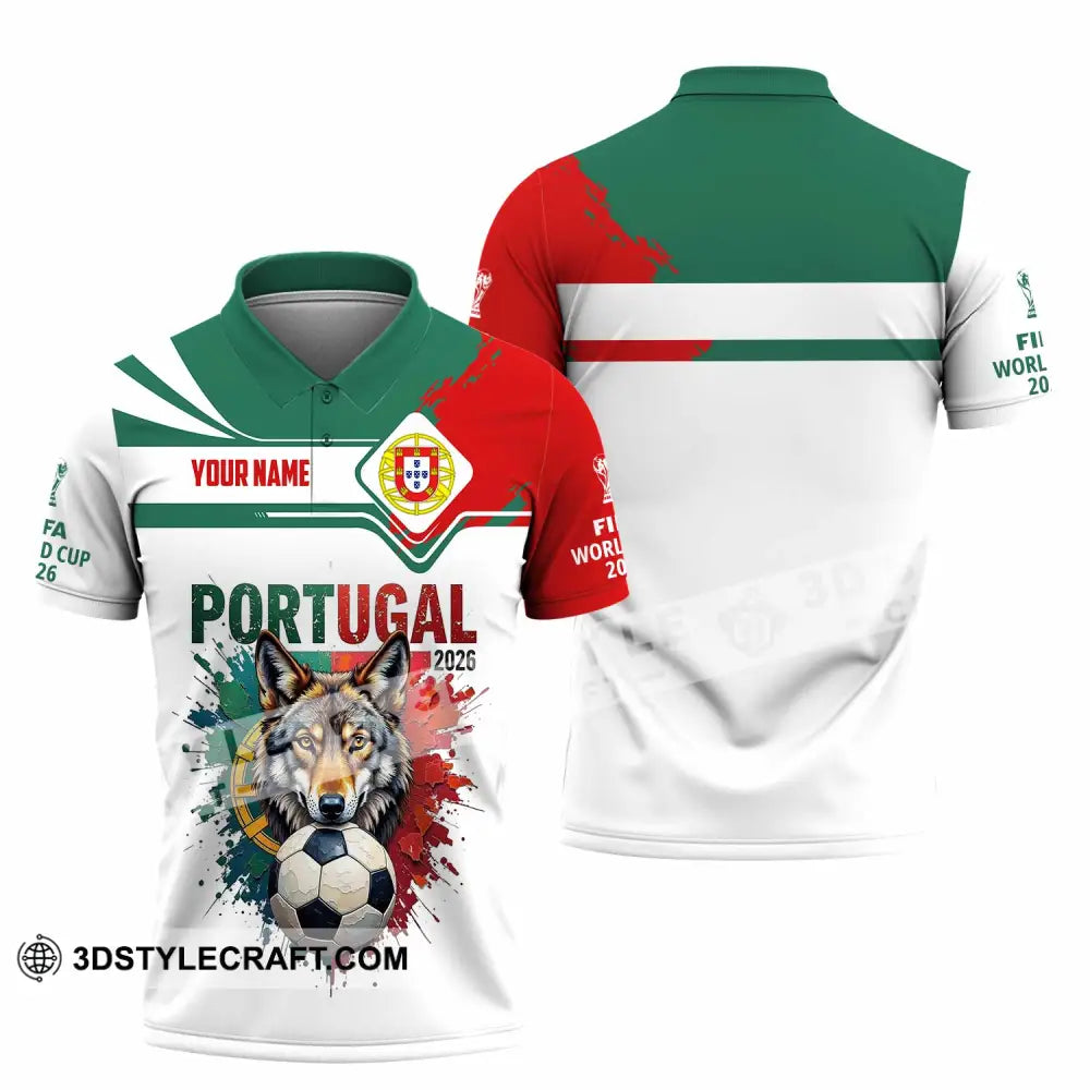 Unisex Shirt - Custom Portugal World Cup 2026 3D Shirt Polo Shirt / S T-shirt