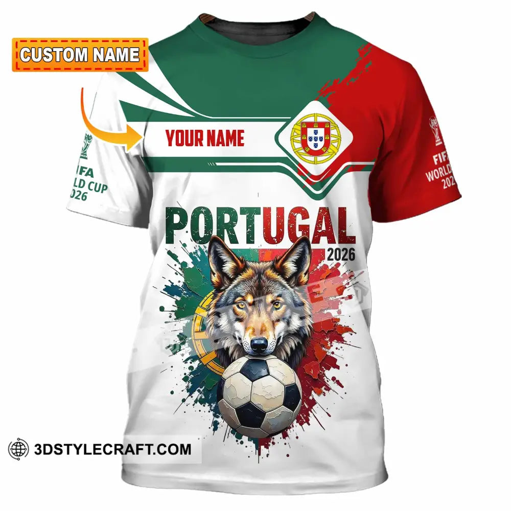 Unisex Shirt - Custom Portugal World Cup 2026 3D Shirt T-shirt