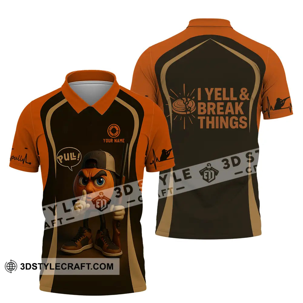 Unisex Shirt - Custom Pull I Yell And Break Things Shirt Polo Shirt / S T-shirt