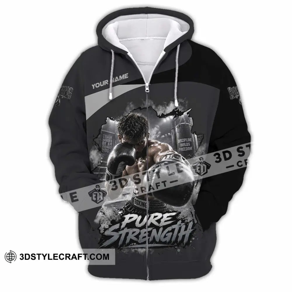 Unisex Shirt - Custom Pure Strength Shirt - Zipper Hoodie / S - T-shirt