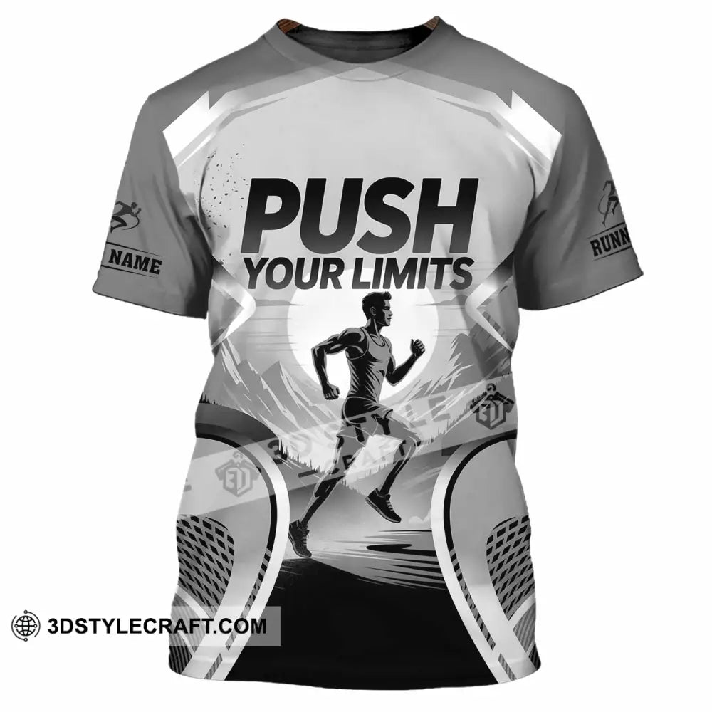 Unisex Shirt - Custom Push Your Limits Running 3D Shirt T-Shirt / S T-shirt