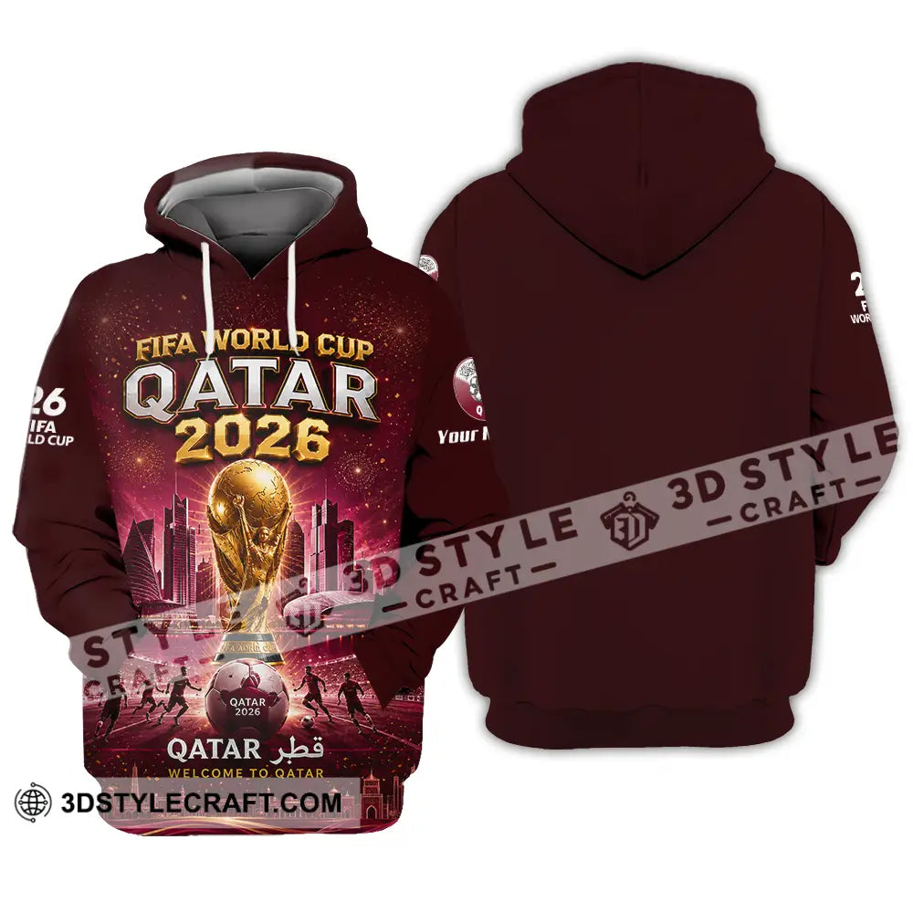 Unisex Shirt - Custom Qatar World Cup 2026 Shirt - Hoodie / S - T-shirt