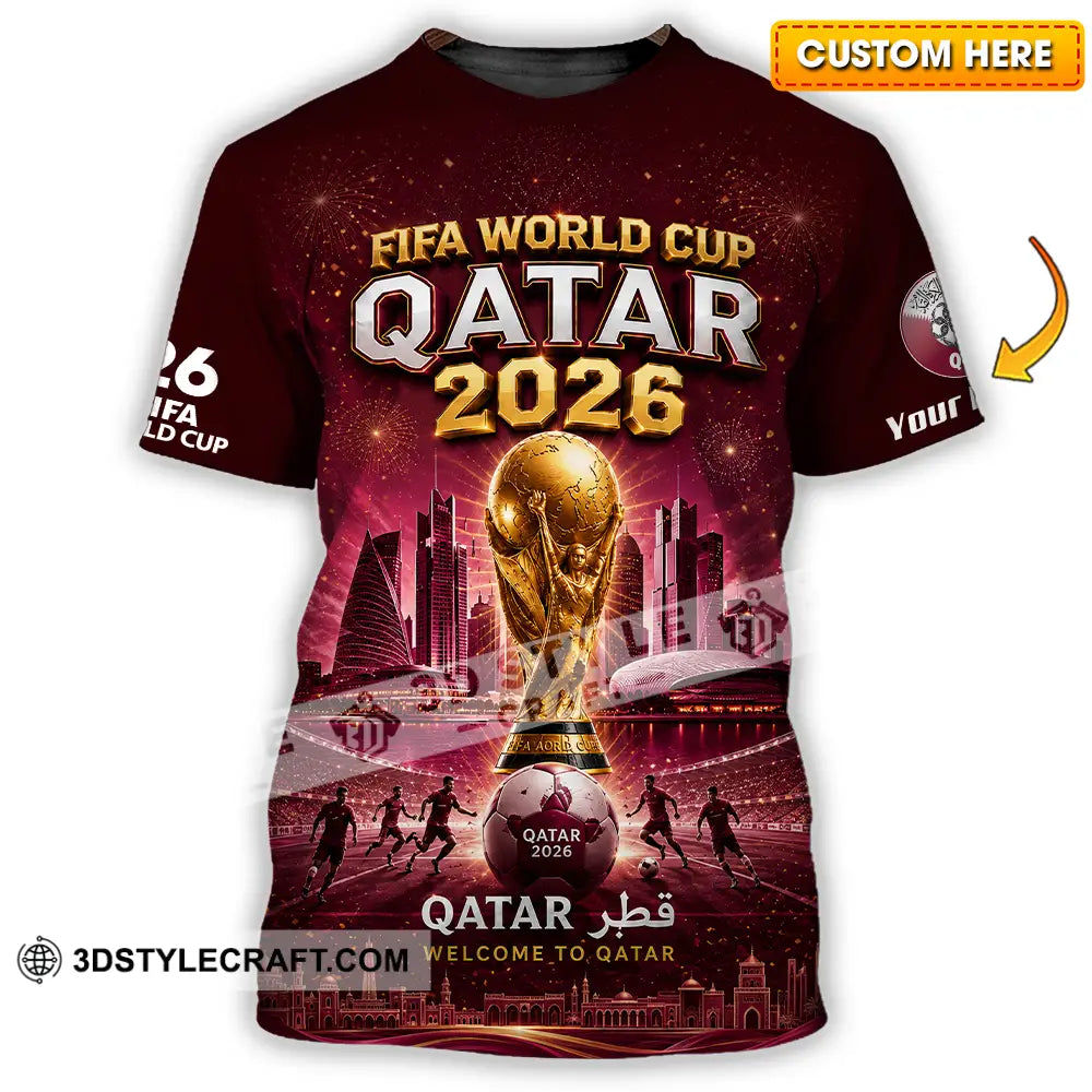 Unisex Shirt - Custom Qatar World Cup 2026 Shirt - T-shirt