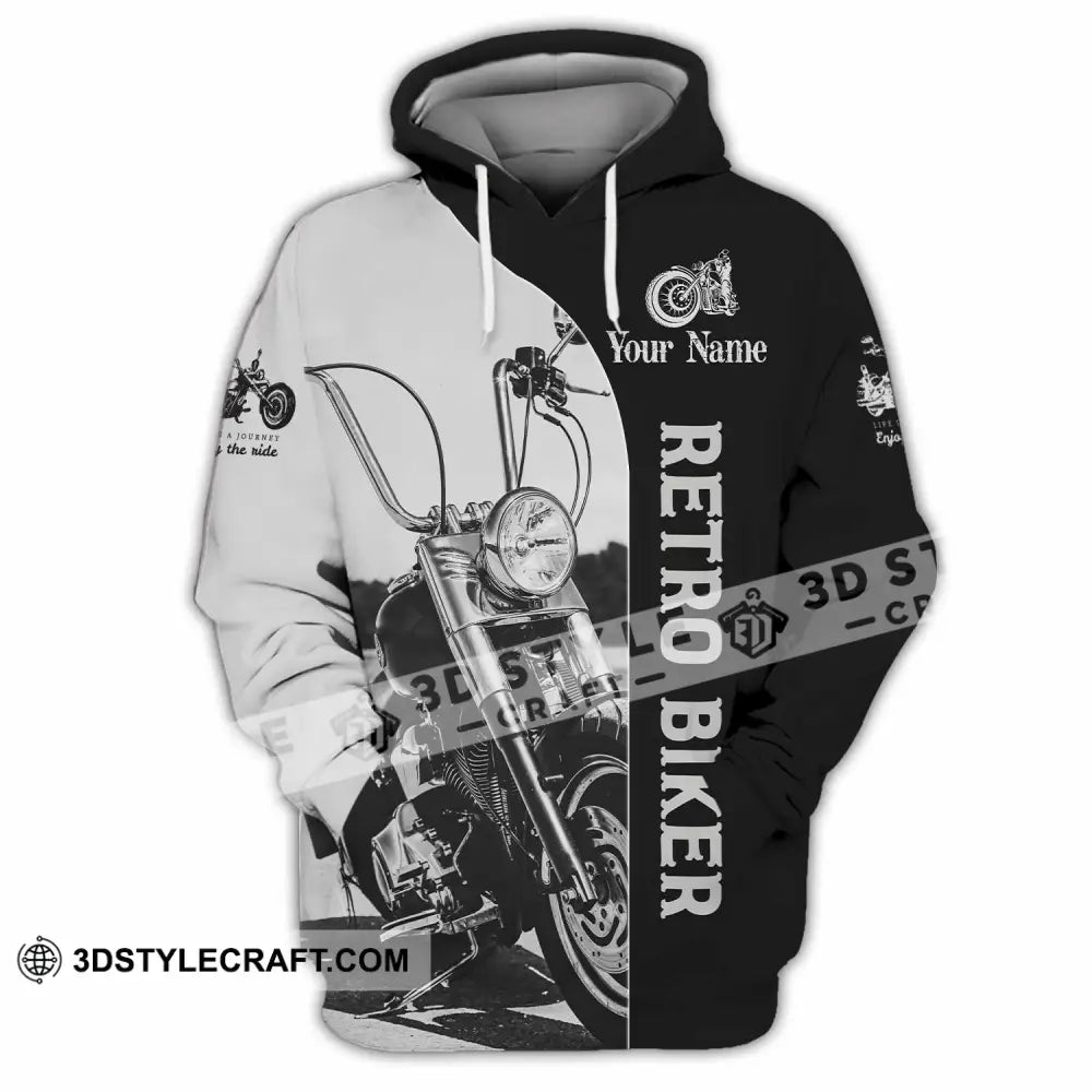 Unisex Shirt - Custom Retro Biker 3D Shirt - Hoodie / S - T-shirt