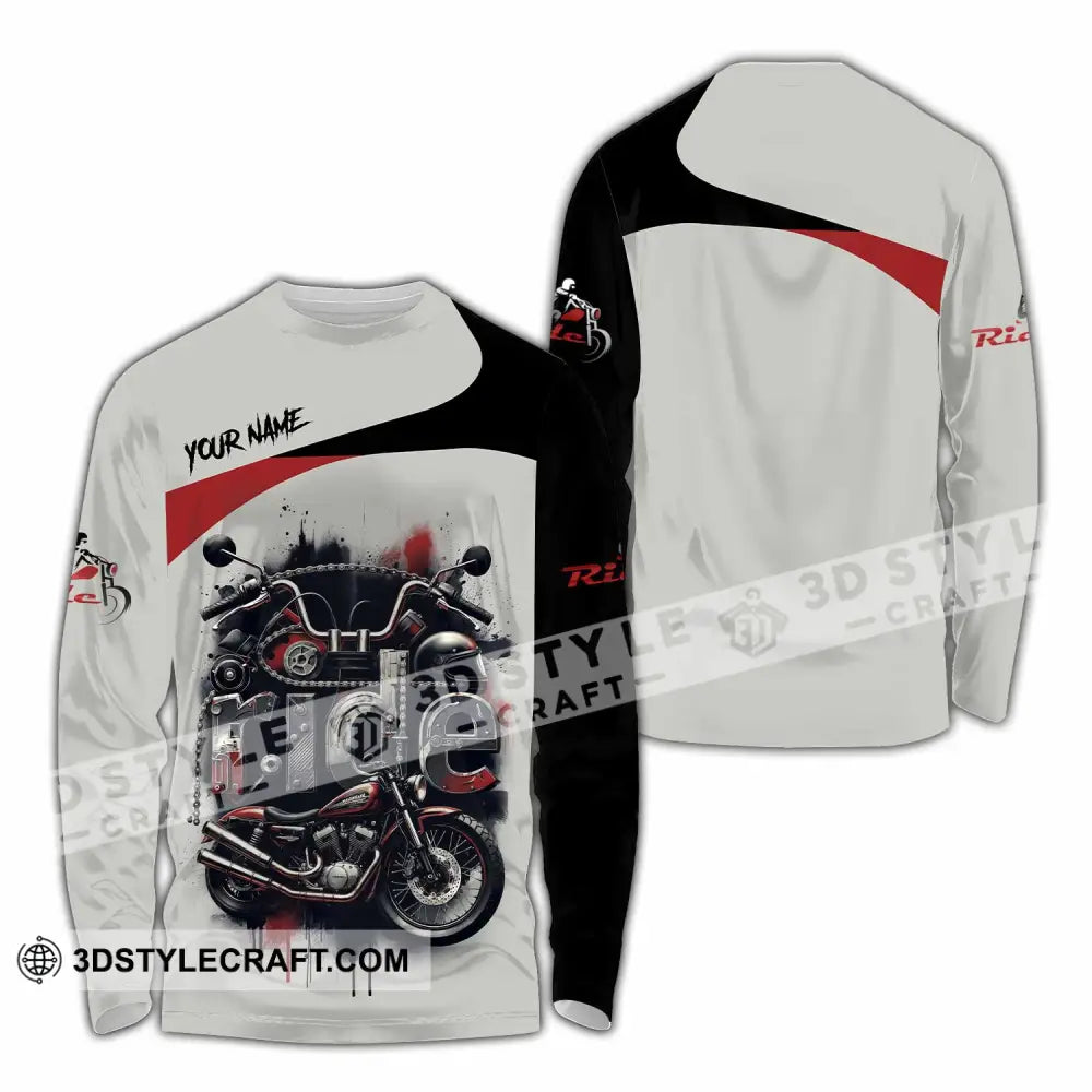 Unisex Shirt - Custom Ride 3D Shirt Long Sleeve Shirt / S T-shirt