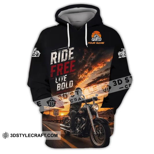 Unisex Shirt - Custom Ride Free Live Bold Shirt style option 2